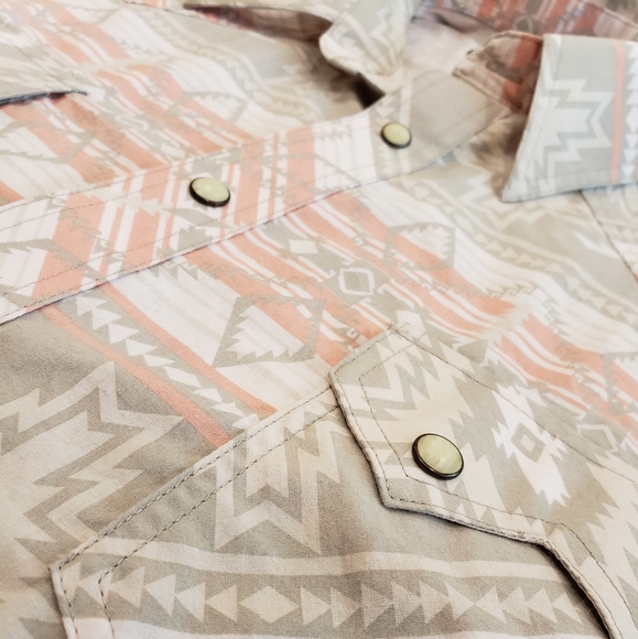 Rock&Roll Mens Denim Button Up - Picture 4 of 5